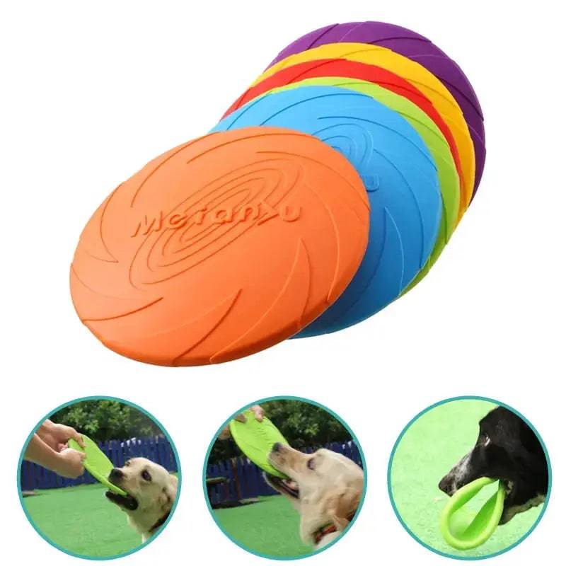 Purple Fashion Pet Dog Silicone Game Frisbeed Dog Toy Flying Discs Training Interactive Toys Pet Supplies Flying Disc 15/18/22cm - TrendyPet's Zone