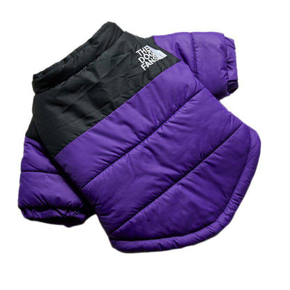 Purple Warm Stylish Dog Windproof Snow Cold Weather Coats Jackets for Puppies Small Medium Large Dogs - TrendyPet's Zone