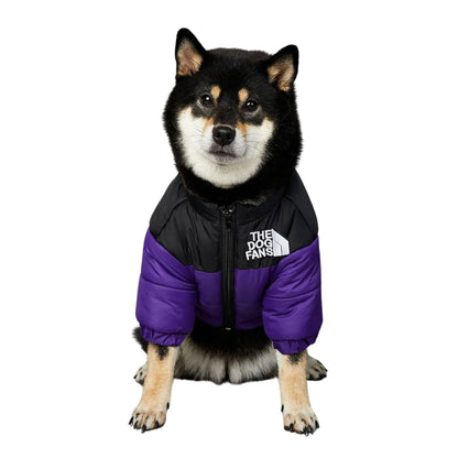 Purple Warm Stylish Dog Windproof Snow Cold Weather Coats Jackets for Puppies Small Medium Large Dogs - TrendyPet's Zone