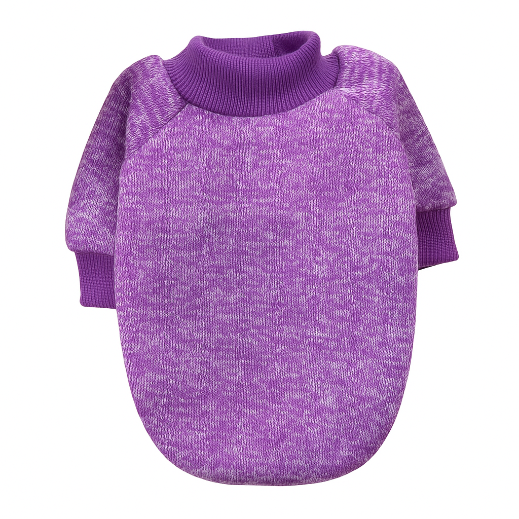 Purple Warm Winter Dog Clothes Classic Pet Sweatshirt Vest TrendyPet's Zone