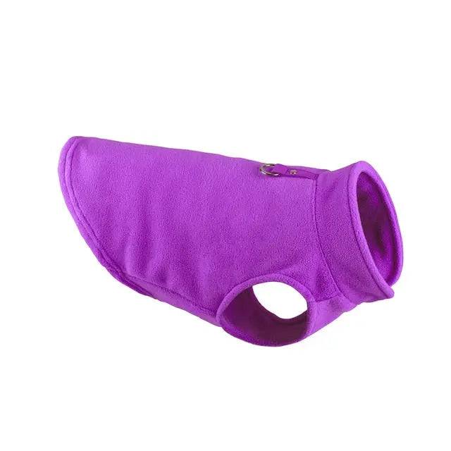 Purple Winter Fleece Pet Dog Clothes Puppy Costumes Jacket Vest - TrendyPet's Zone