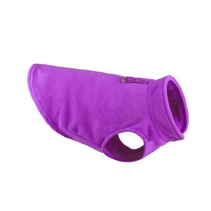 Purple Winter Fleece Pet Dog Clothes Puppy Costumes Jacket Vest - TrendyPet's Zone