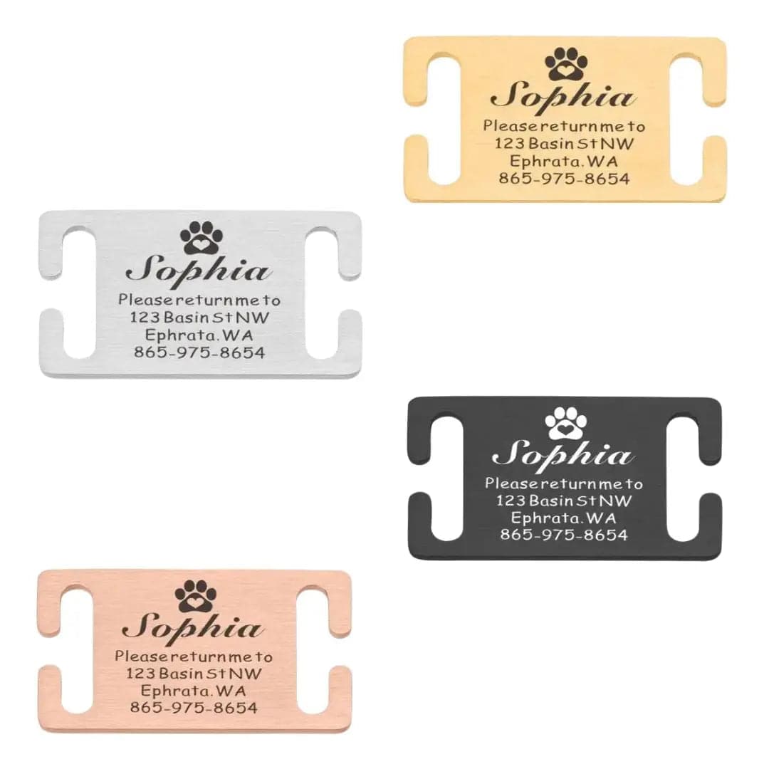 Engraved Pet Collar Tags Customizable & Stylish - TrendyPet's Zone