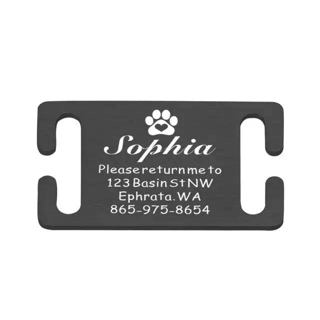 Engraved Pet Collar Tags Customizable & Stylish - TrendyPet's Zone
