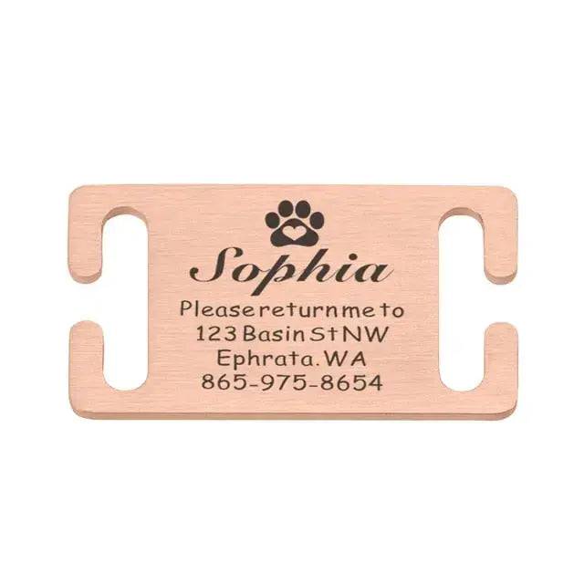 Engraved Pet Collar Tags Customizable & Stylish - TrendyPet's Zone