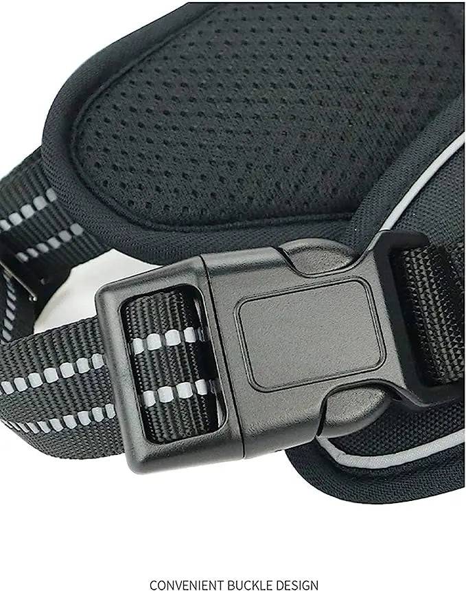 Red 1000D Oxford Cloth Reflective Pet Dog Harness Service Vest with Vertical Handle Adjustable Collars - TrendyPet's Zone
