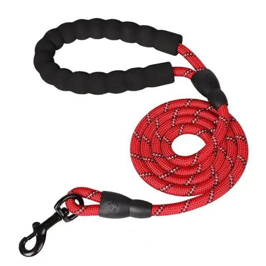 Red 150/200/300cm Strong Pet Reflective Leash For Big Small Medium Large Dog Drag Pull Tow - TrendyPet's Zone