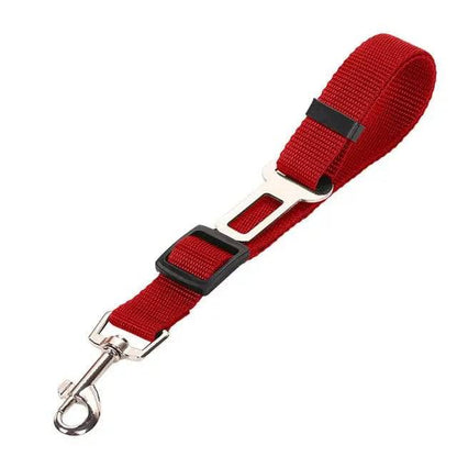 Red Base Model Pet Supplies Car Seat Belt Dog Seat Belt Dog Leash Vehicle Belt Adjustable Cushioning Elastic Reflective Safety Rope for Dog Cat - TrendyPet's Zone