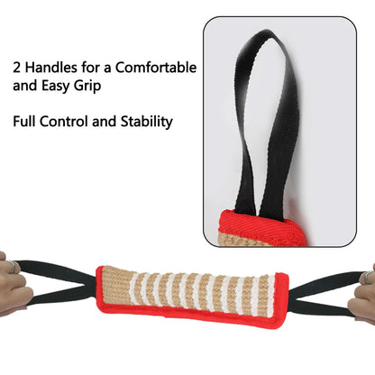 Red Burgundy dog tug toy from TrendyPet's Zone designed for dental health and teething relief.
