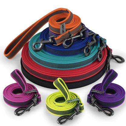 Red Dog Leash Latex Silk Easy and Convenient Training Big Dual Color - TrendyPet's Zone