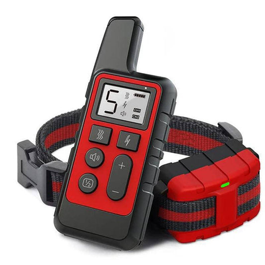 Red Dog Training Collar 500m Control Trainer Device Vibration / Electrostatic pulse / Warning Stop Bark Deterrents - TrendyPet's Zone