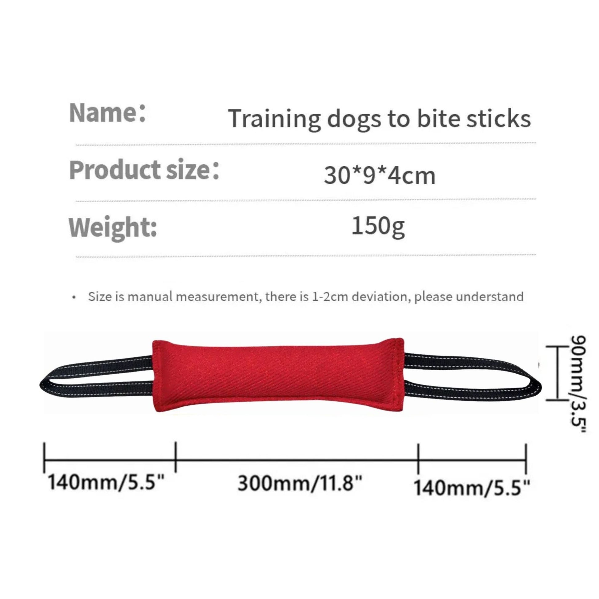 Red durable dog tug toy pillow from TrendyPet's Zone, designed for interactive training and play with pets.