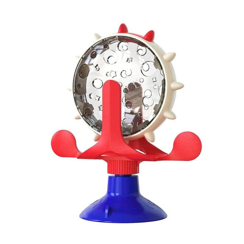 Red Interactive Treat Leaking Toy For Cat Dog Feeder Dispenser Puppy Rotating Wheel Improve IQ Kitten Accessories - TrendyPet's Zone