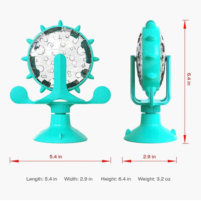 Red Interactive Treat Leaking Toy For Cat Dog Feeder Dispenser Puppy Rotating Wheel Improve IQ Kitten Accessories - TrendyPet's Zone