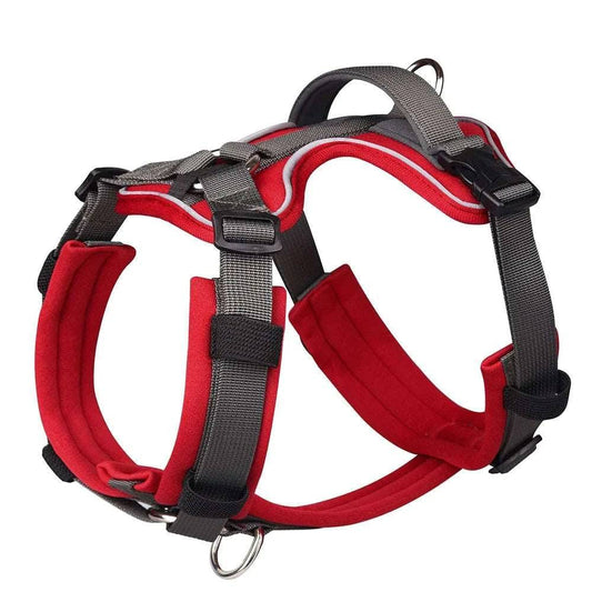 Red No Pull Dog Harness Reflective Vest With Control Handle For Small Medium Large Dogs Walking Training Harnesses - TrendyPet's Zone