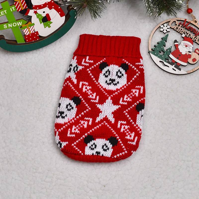 Red Panda Warm Knitted Pet Dogs Cats Sweater Winter Clothes - TrendyPet's Zone