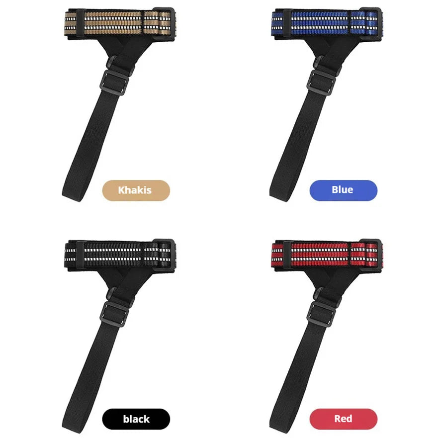 Reflective black dog muzzle by TrendyPet's Zone, designed for anti-barking, safety, and a comfortable fit during walks.