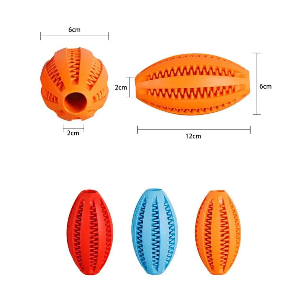 Red Toys for Dogs Ball Interactive Toys Dog Chew Toys Tooth Cleaning Elasticity Small Big Dog Toys Rubber Pet Ball Toys - TrendyPet's Zone