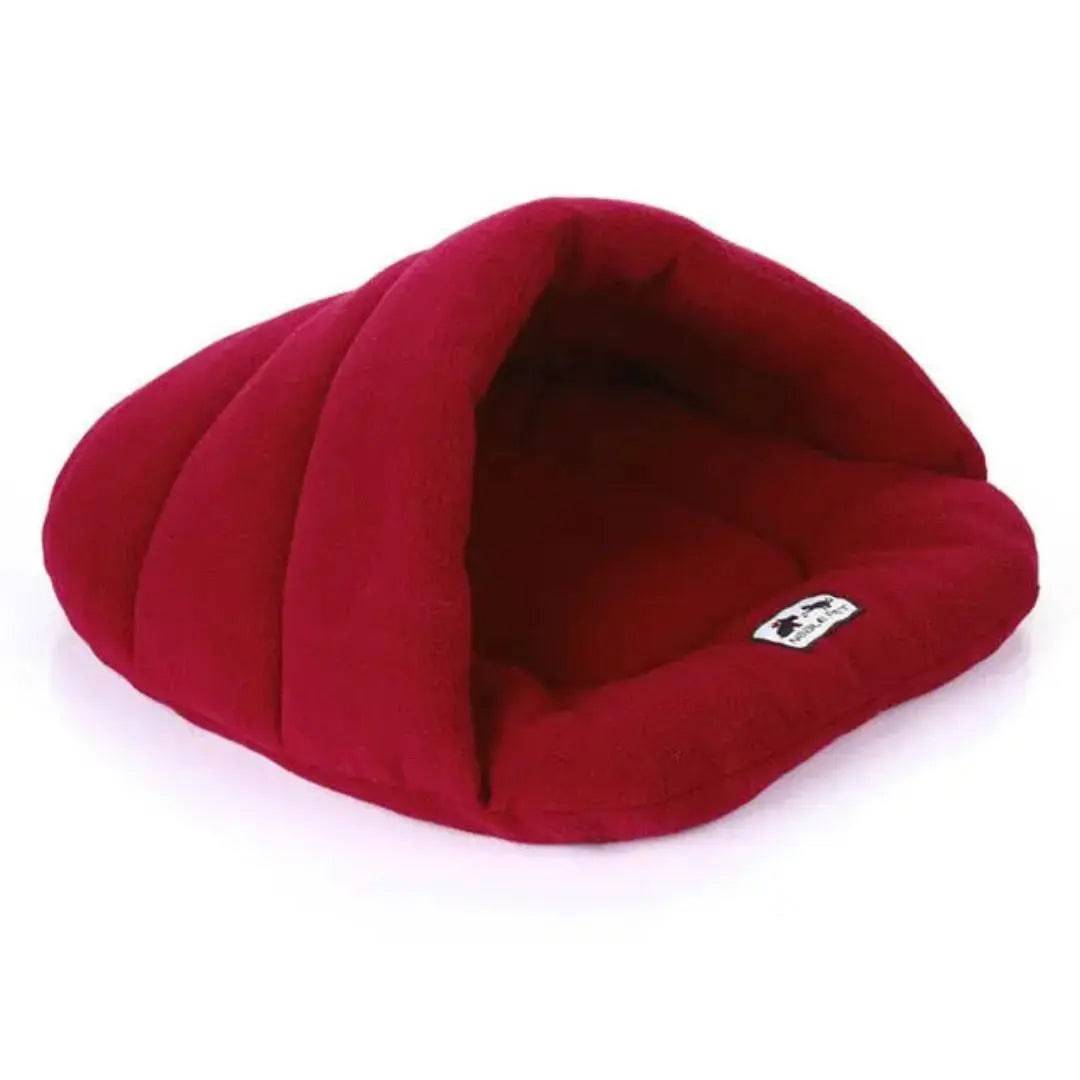 Red Warm fleece pet sleeping bag pet nest dog nest cat nest rabbit nest large and medium pet nest pet house - TrendyPet's Zone