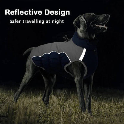 Red Warm Jacket Waterproof Clothes For Dog Winter Pet Costume Coat Vest - TrendyPet's Zone