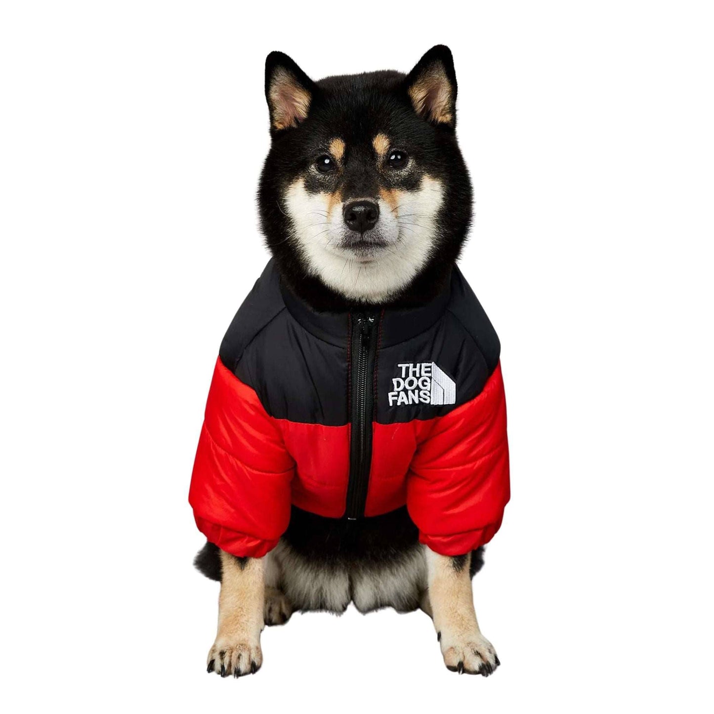Red Warm Stylish Dog Windproof Snow Cold Weather Coats Jackets for Puppies Small Medium Large Dogs - TrendyPet's Zone