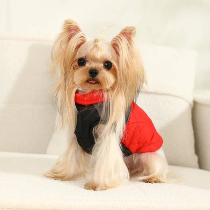 Red Windproof Reflective Dog Jacket Coat Vest with D-ring - TrendyPet's Zone