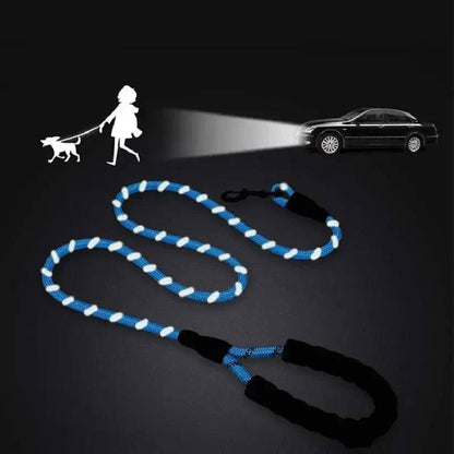 Rose Red 150/200/300cm Strong Pet Reflective Leash For Big Small Medium Large Dog Drag Pull Tow - TrendyPet's Zone