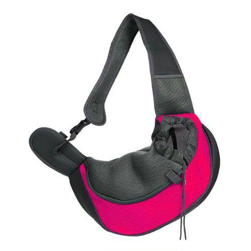 Rose Red Carrier Outdoor Travel Dog Puppy Cat Kitten Shoulder Bag Mesh Oxford Single Comfort Sling Handbag Tote Pouch - TrendyPet's Zone