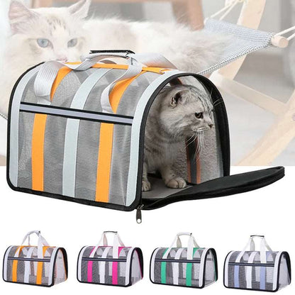 Rose red pet carrier bag by TrendyPet's Zone, large capacity, breathable shoulder bag for outdoor use, suitable for all seasons.