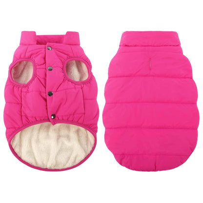 Rose Red Pet Winter Dog Clothes Jackets Suit Warm Fleece Vest Small Large Dog Waistcoat Clothing Pet Supplies - TrendyPet's Zone