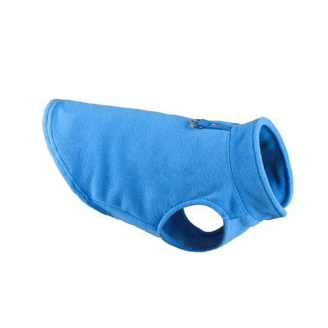 Royal Blue Winter Fleece Pet Dog Clothes Puppy Costumes Jacket Vest - TrendyPet's Zone