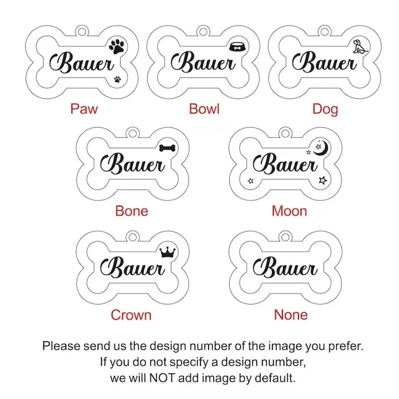 Green Personalized Bone-Shaped Pet ID Tag Double Side – Glitter Enamel Finish Anti-lost Bone Tags TrendyPet's Zone