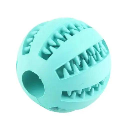 Sky Blue Interactive Dog Ball Toys Dispenser Teaser Rubber Chew Toys for Small Big Pet Dogs Cats Tooth Mouth Cleaning Accessories Product - TrendyPet's Zone