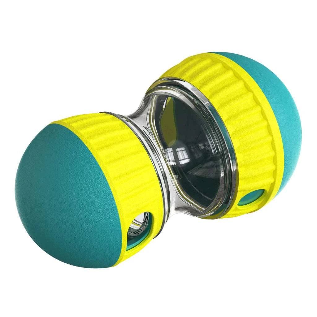 Turquoise Dog Puppy Toys Increase Intelligence Elliptical Track Rolling Ball Leaky Food Develop Good Habits Sturdy Durable Interactive Pets Toys - TrendyPet's Zone