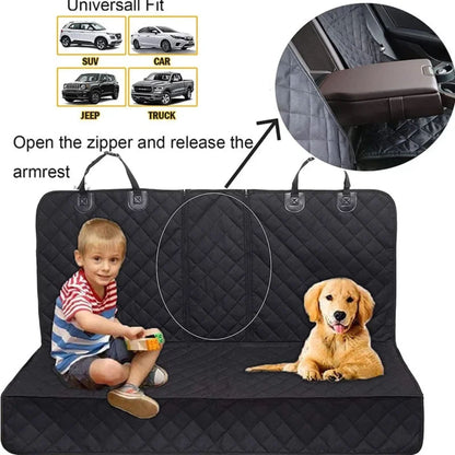 Waterproof Dog Car Seat Cover for Back Seat, Non-Slip Rear Pet Seat Protector Mat, Universal Safety Hammock for Travel TrendyPet's Zone