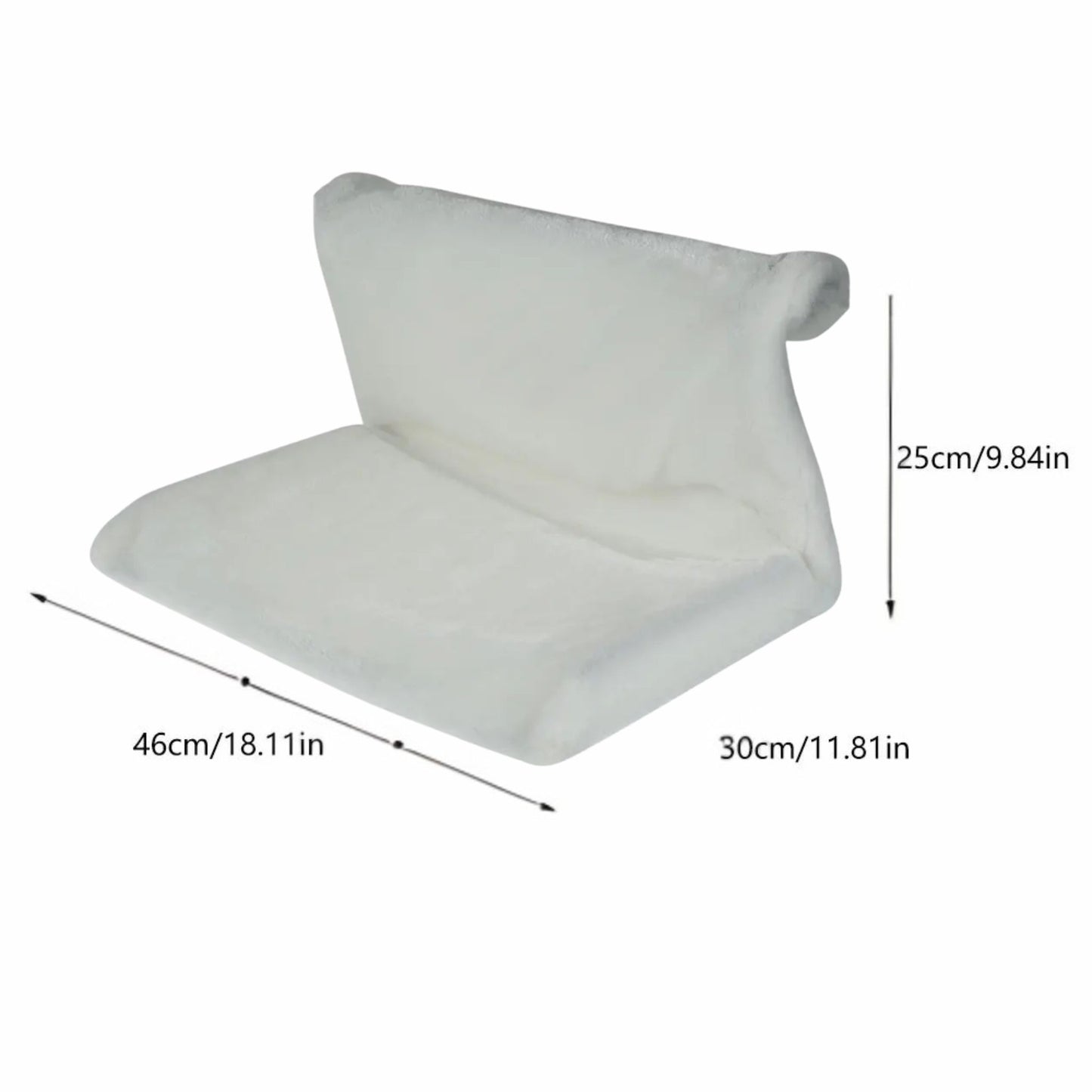 White collapsible cat hammock bed hanging on radiator cradle by TrendyPet's Zone, cozy and portable for feline comfort.
