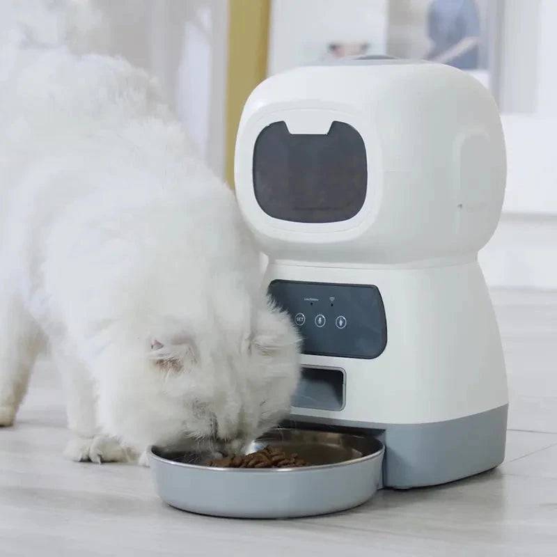 Wifi 3.5L Robot Smart Automatic Pet Food Dispenser For Dog Cat Bowl Timer Water Dispenser Auto Sensor TRENDYPET'S ZONE