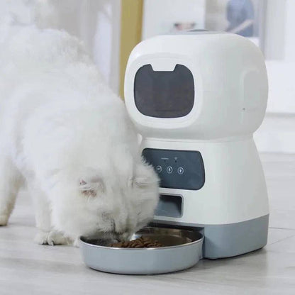 Wifi 3.5L Robot Smart Automatic Pet Food Dispenser For Dog Cat Bowl Timer Water Dispenser Auto Sensor TRENDYPET'S ZONE