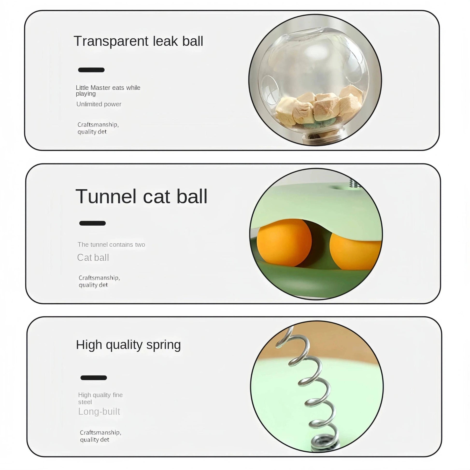 Yellow Cat Puzzle Food Leaking Ball Toy Kitten Interactive Treat Catnip Slow Feeder Dispenser Fun Indoor Toy - TrendyPet's Zone