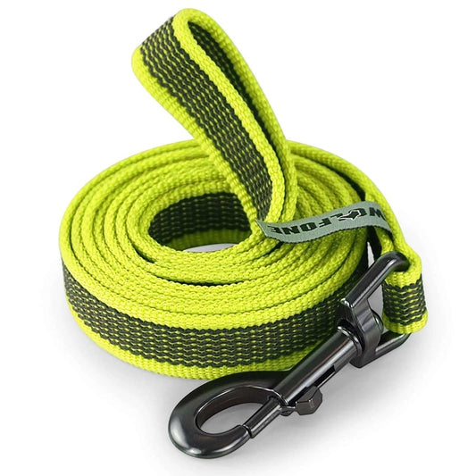 Yellow Dog Leash Latex Silk Easy and Convenient Training Big Dual Color - TrendyPet's Zone