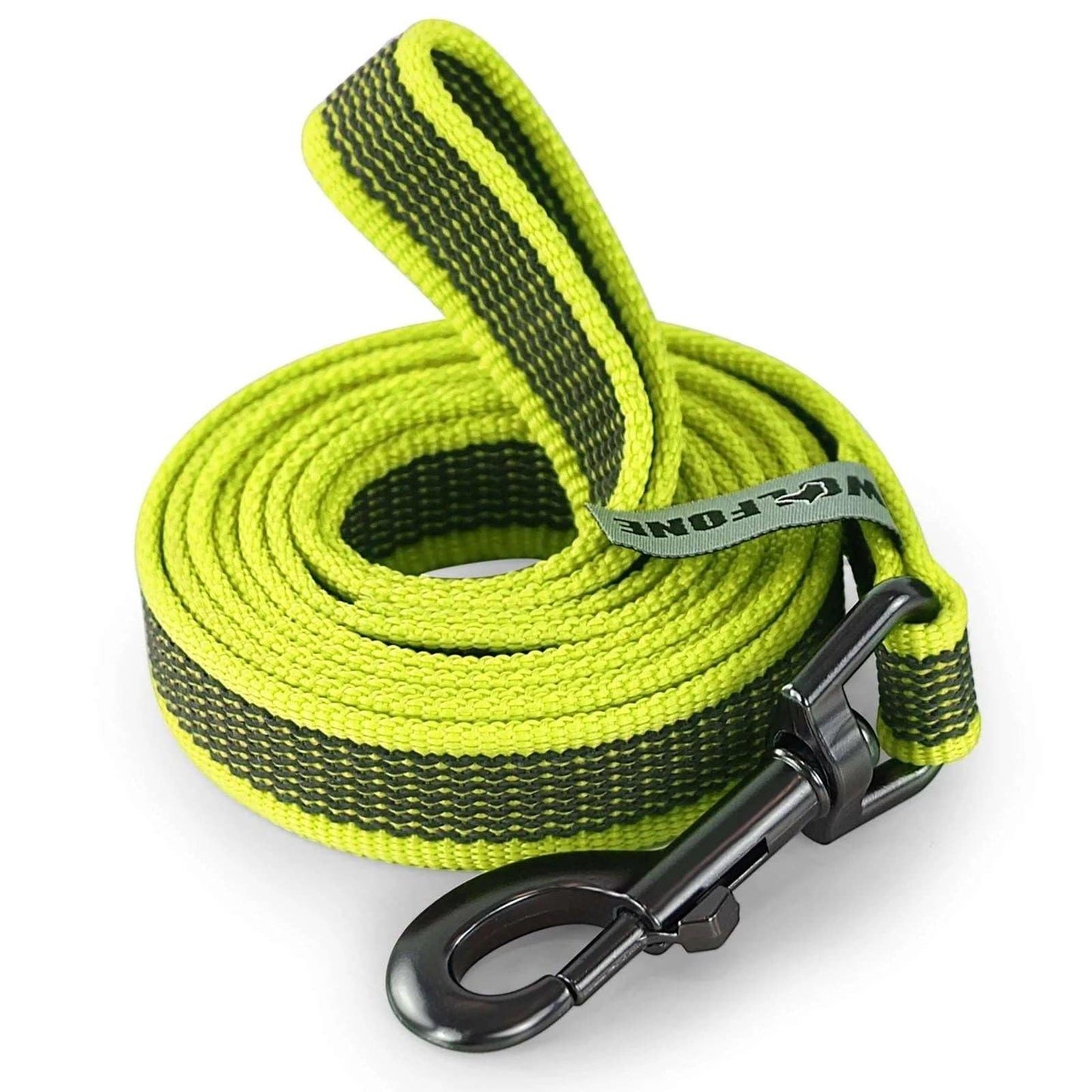 Yellow Dog Leash Latex Silk Easy and Convenient Training Big Dual Color - TrendyPet's Zone