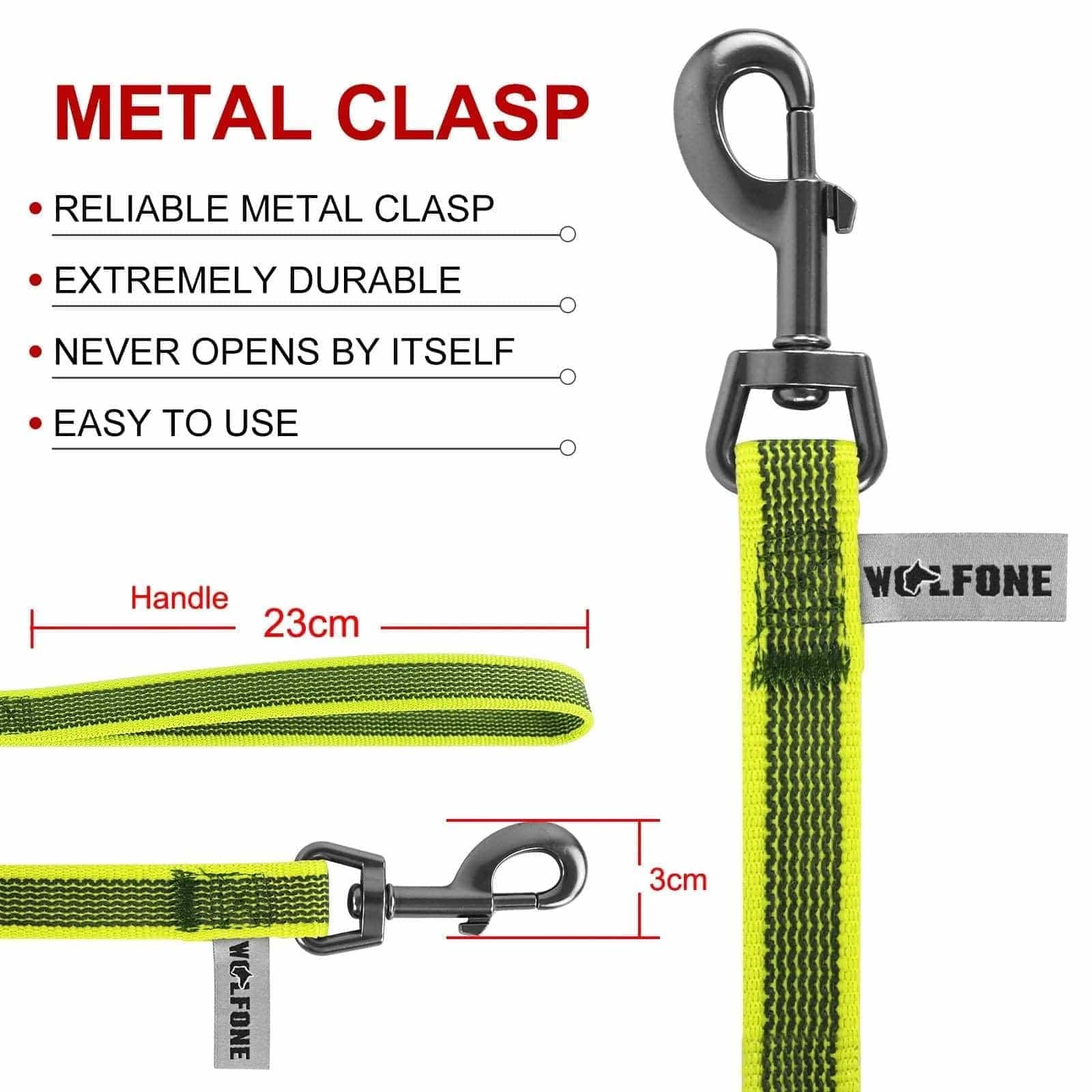 Yellow Dog Leash Latex Silk Easy and Convenient Training Big Dual Color - TrendyPet's Zone