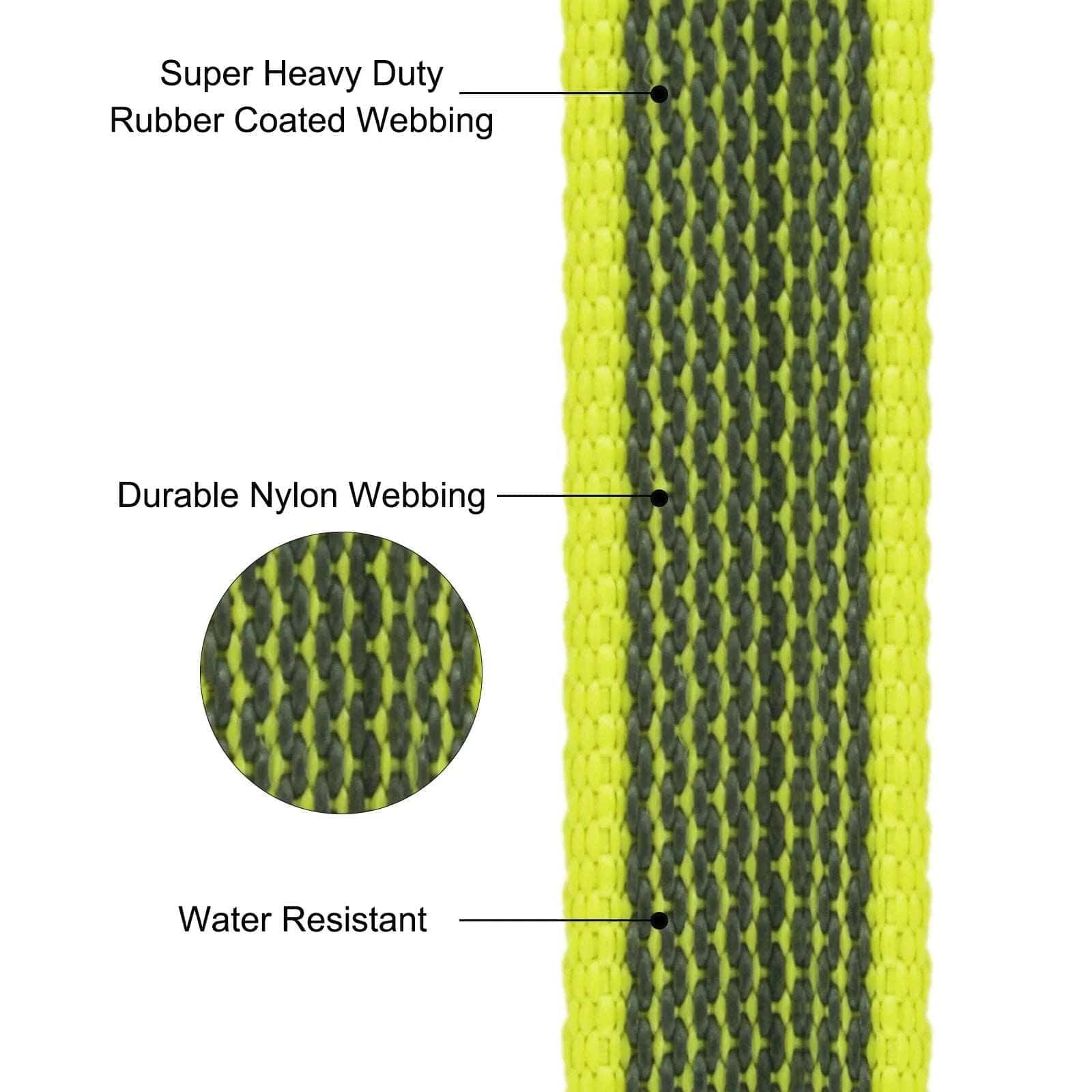 Yellow Dog Leash Latex Silk Easy and Convenient Training Big Dual Color - TrendyPet's Zone