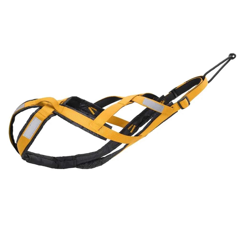 Yellow Dog Sledding Harness Reflective Pet Skijoring Harness Waterproof Big Large Dogs Weight Pulling Vest For Pet Training - TrendyPet's Zone