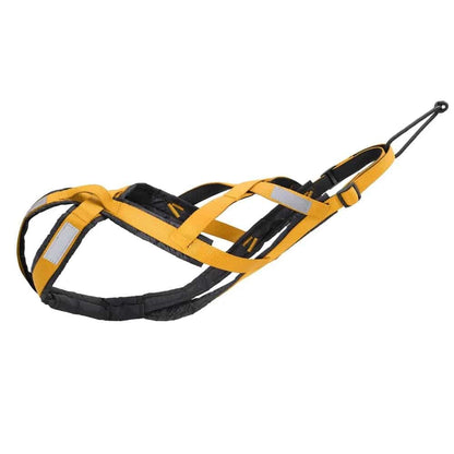 Yellow Dog Sledding Harness Reflective Pet Skijoring Harness Waterproof Big Large Dogs Weight Pulling Vest For Pet Training - TrendyPet's Zone