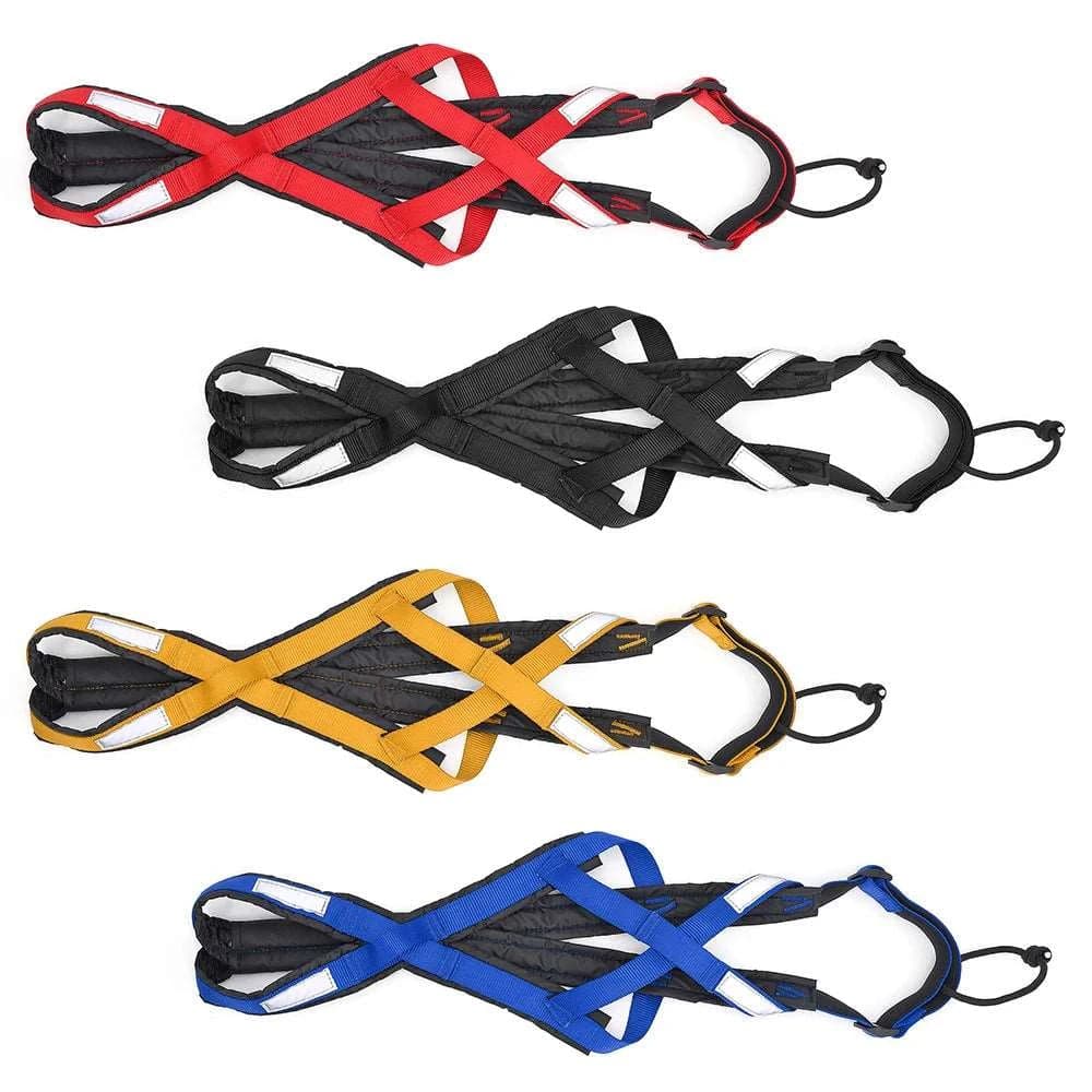 Yellow Dog Sledding Harness Reflective Pet Skijoring Harness Waterproof Big Large Dogs Weight Pulling Vest For Pet Training - TrendyPet's Zone