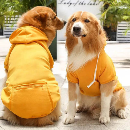 Yellow Dog Winter Coat Pet Jacket Plaid Vest Cold Weather Clothes Apparel - TrendyPet's Zone