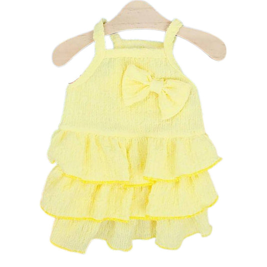 Yellow Pet Clothes Summer Thin Style Dog Dress Skirt Small Clothing Puppy Dress Doggy Costume - TrendyPet's Zone