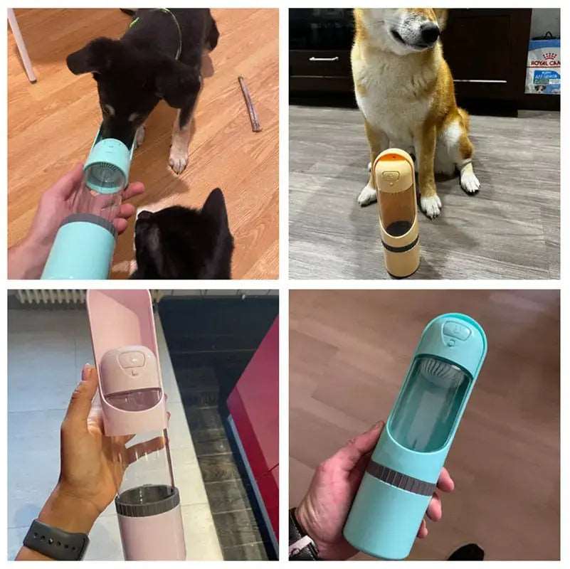 Yellow Portable Pet Dog Water Bottle Drinking Bowls For Small Large Dogs TrendyPet's Zone