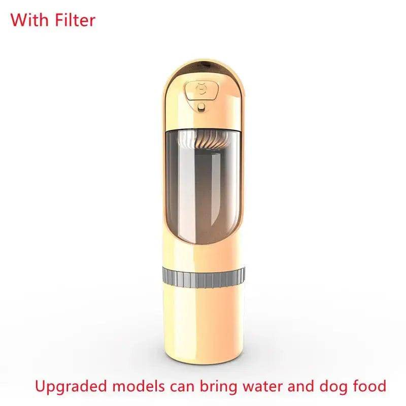Yellow Portable Pet Dog Water Bottle Drinking Bowls For Small Large Dogs TRENDYPET'S ZONE